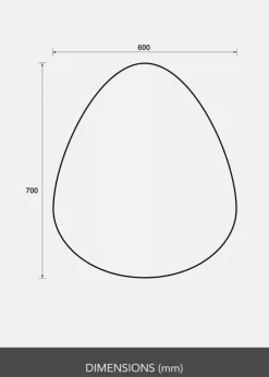Spejl Mirage 60x70 cm