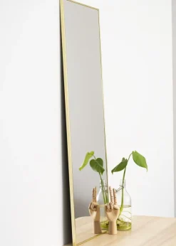 Spejl Narrow Guld 41x121 cm