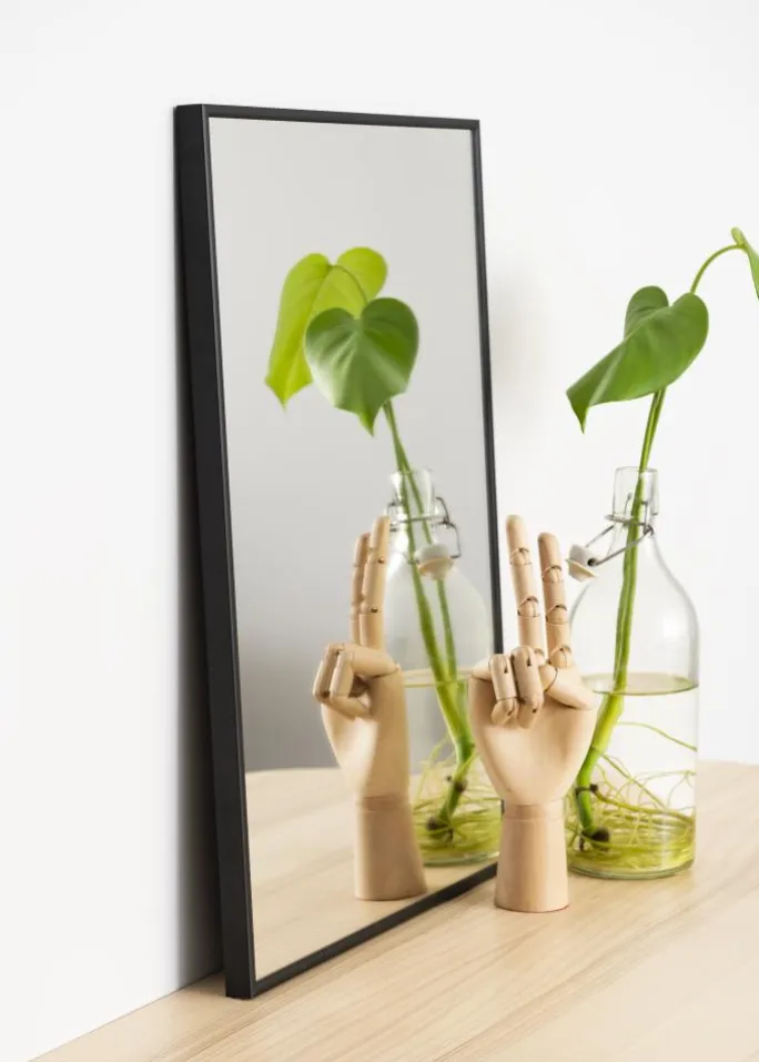 Spejl Narrow Sort 35,5x50,5 cm