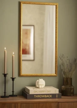 Spejl Nostalgia Guld 45x85 cm