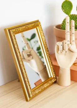 Spejl Nostalgia Guld 19x24 cm