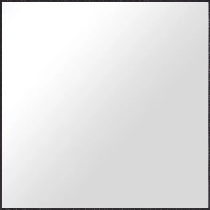 Spejl Nostalgia Sort 85x85 cm