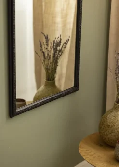 Spejl Nostalgia Sort 45x125 cm