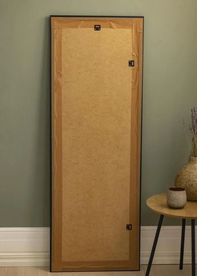 Spejl Nostalgia Sort 45x125 cm