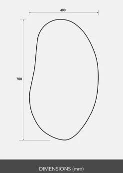 Spejl Oblong 40x70 cm