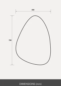 Spejl Pebble 50x70 cm - Selected By BGA