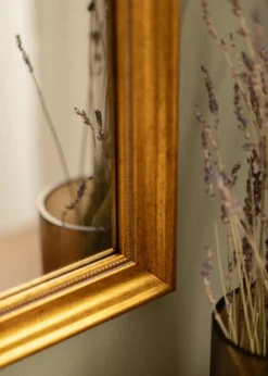 Spejl Rokoko Guld 80x80 cm