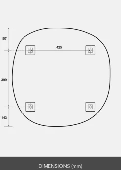 Spejl Roundy I 70x70 cm