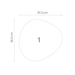 Spejl Set Clear - 3 st