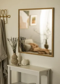 Spejl Solid Oak 73x73 cm