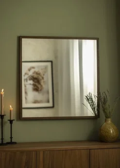 Spejl Solid Smoked Oak 73x73 cm