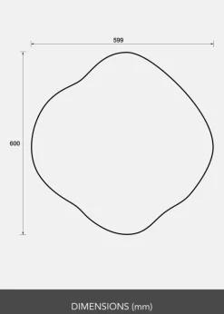 Spejl Spectrum 60x60 cm
