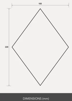 Spejl Spejl Sæt Diamond - 4 Stk.