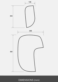 Spejl Sæt Spotless - 2 St