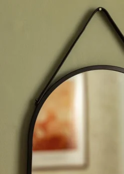 Spejl Trapani Sort 35x60 cm