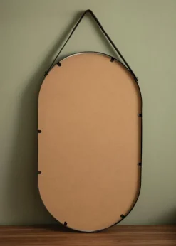 Spejl Trapani Sort 35x60 cm