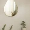 Spejl Water Drop Guld 51x71 cm