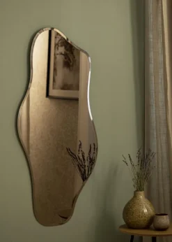 Spejl Wave Brown 55x110 cm
