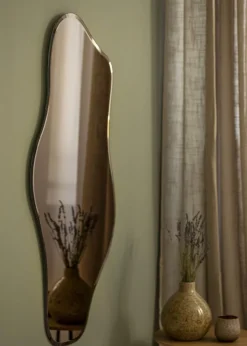 Spejl Wave Brown 55x110 cm