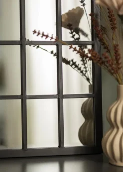 Spejl Window Dome Sort 60x90 cm