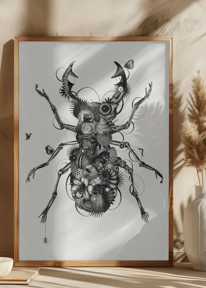 Stagbeetle Plakat (21x29.7 cm (A4))