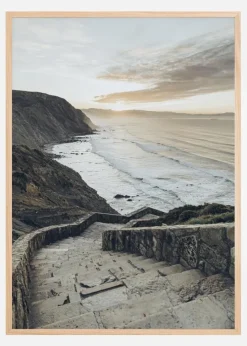 Stairs to the ocean Plakat (21x29.7 cm (A4))