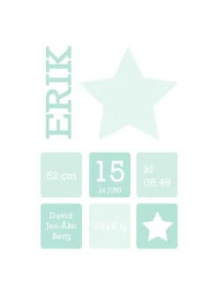 Star Birth Poster II Green (21x29,7 cm (A4))