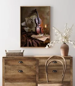 Still Life With Violin Plakat (21x29.7 cm (A4))