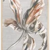 Striped Flower Plakat (21x29.7 cm (A4))