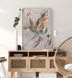 Striped Flower Plakat (21x29.7 cm (A4))