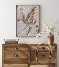 Striped Flower Plakat (21x29.7 cm (A4))