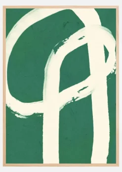 Strokes On Green 6 Plakat (21x29.7 cm (A4))