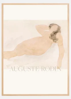 Study of a Nude (lying On Side) Plakat (21x29.7 cm (A4))