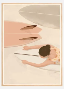 Summer beach Plakat (21x29.7 cm (A4))