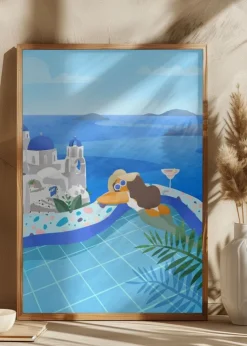 Summer in Greece Plakat (21x29.7 cm (A4))