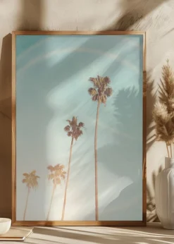 Sunny Cali Palm Tree Plakat (21x29.7 cm (A4))