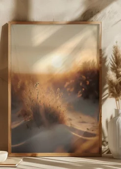 Sunset At The Beach Plakat (21x29.7 cm (A4))