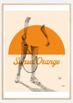 Sunset Orange Plakat (21x29.7 cm (A4))