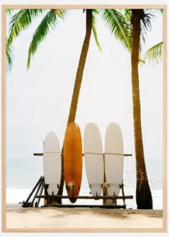 Surf Boards Plakat (21x29.7 cm (A4))