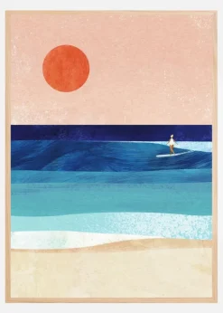 Surf Girl Plakat (21x29.7 cm (A4))