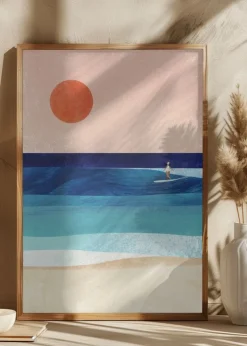 Surf Girl Plakat (21x29.7 cm (A4))