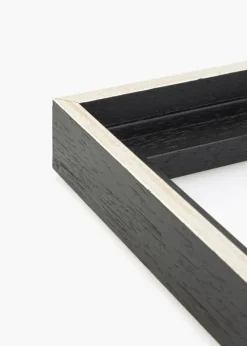 Svæveramme Lexington Sort Sølv 24x30 cm