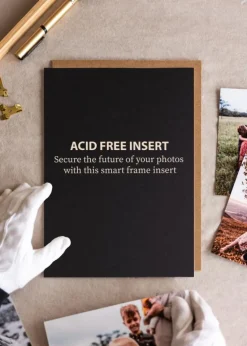 Syrefrit sort indlægsblad - 20x60 cm