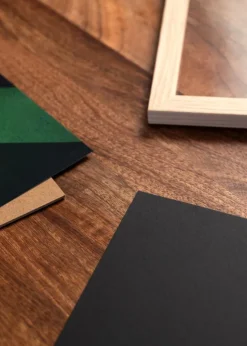 Syrefrit sort indlægsblad - 20x60 cm