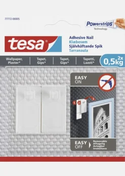 Tesa - Selvhæftende søm til alle vægtyper (max. 2x0,5kg)