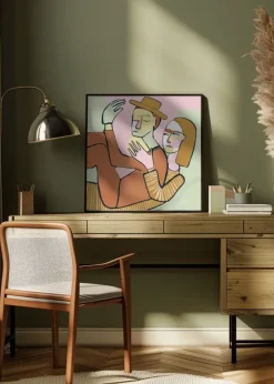 The couple Plakat (30x30 cm)