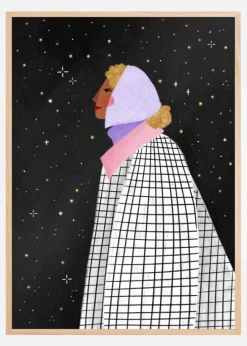 The Lady with the stars Plakat (21x29.7 cm (A4))