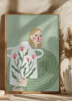 The Woman With He Vase Plakat (21x29.7 cm (A4))