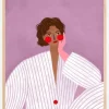 The Woman With the Pink Glove Plakat (21x29.7 cm (A4))