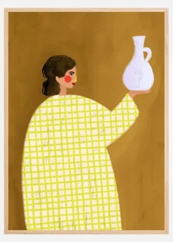 The Woman With Vase Plakat (21x29.7 cm (A4))